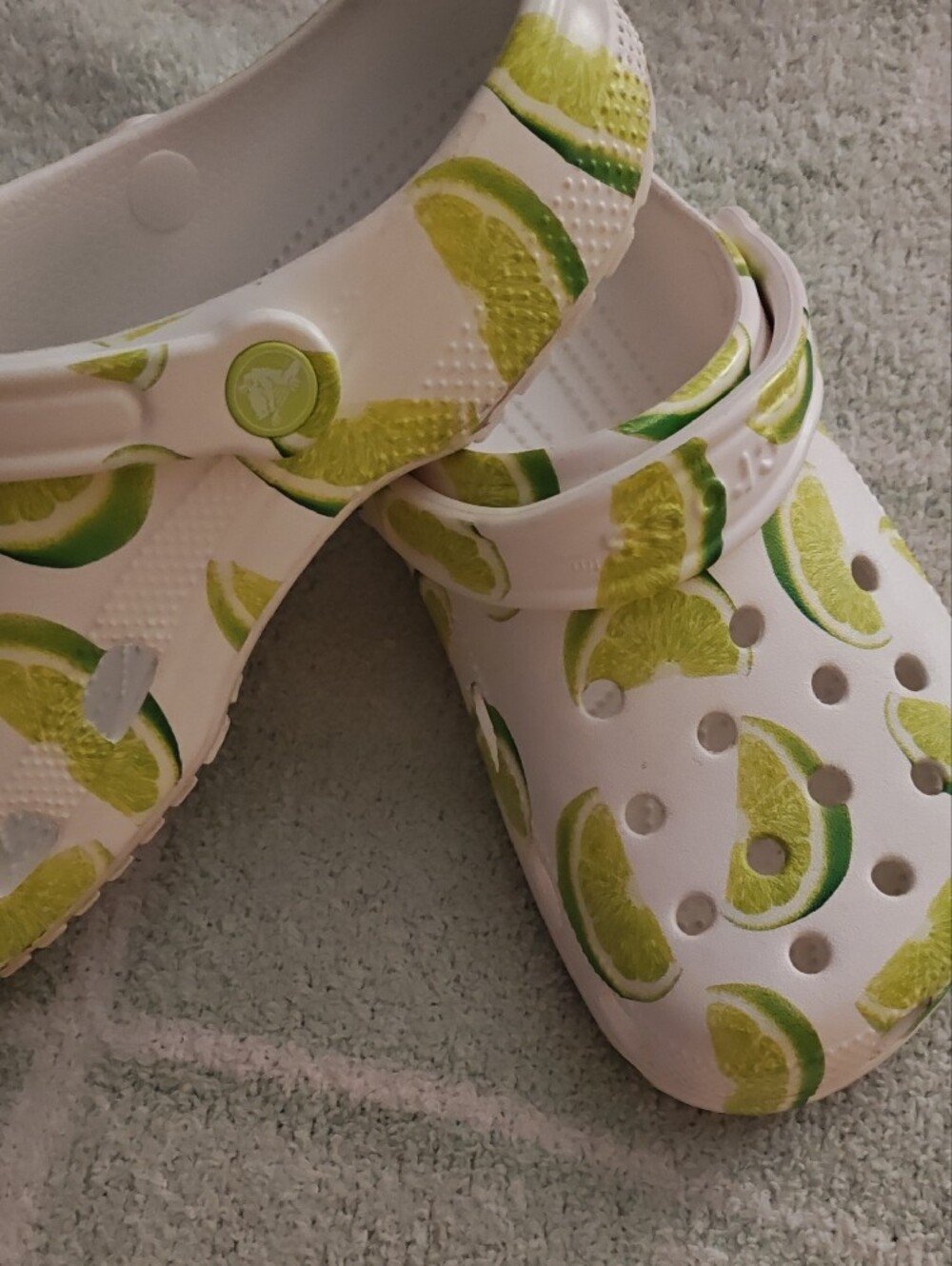 Crocs with Lime Print - Picture 2 of 5